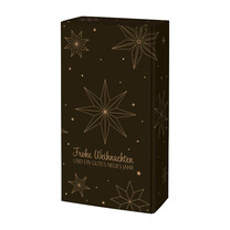 2er Weinkarton Weihnachtssterne schwarz 2er Weinkarton Weihnachtssterne schwarz