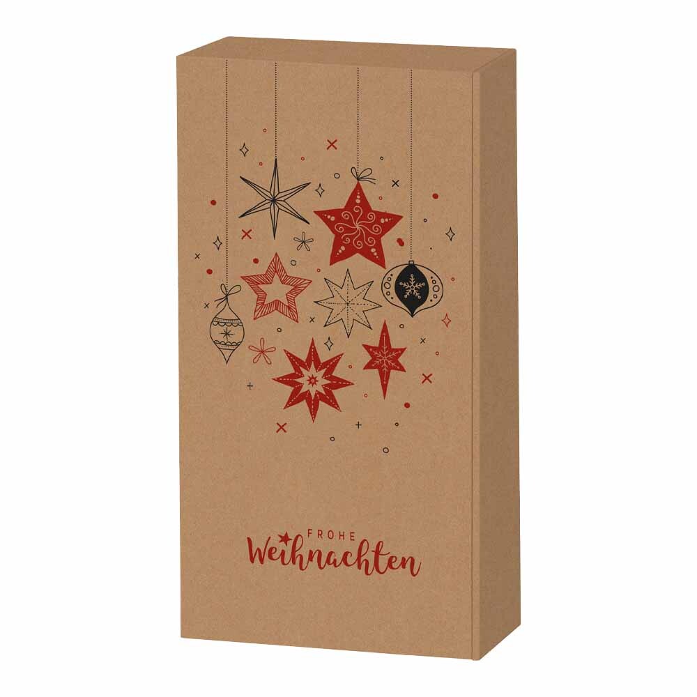 2er Weinkarton Weihnachtsfest natur 2er Weinkarton Weihnachtsfest natur