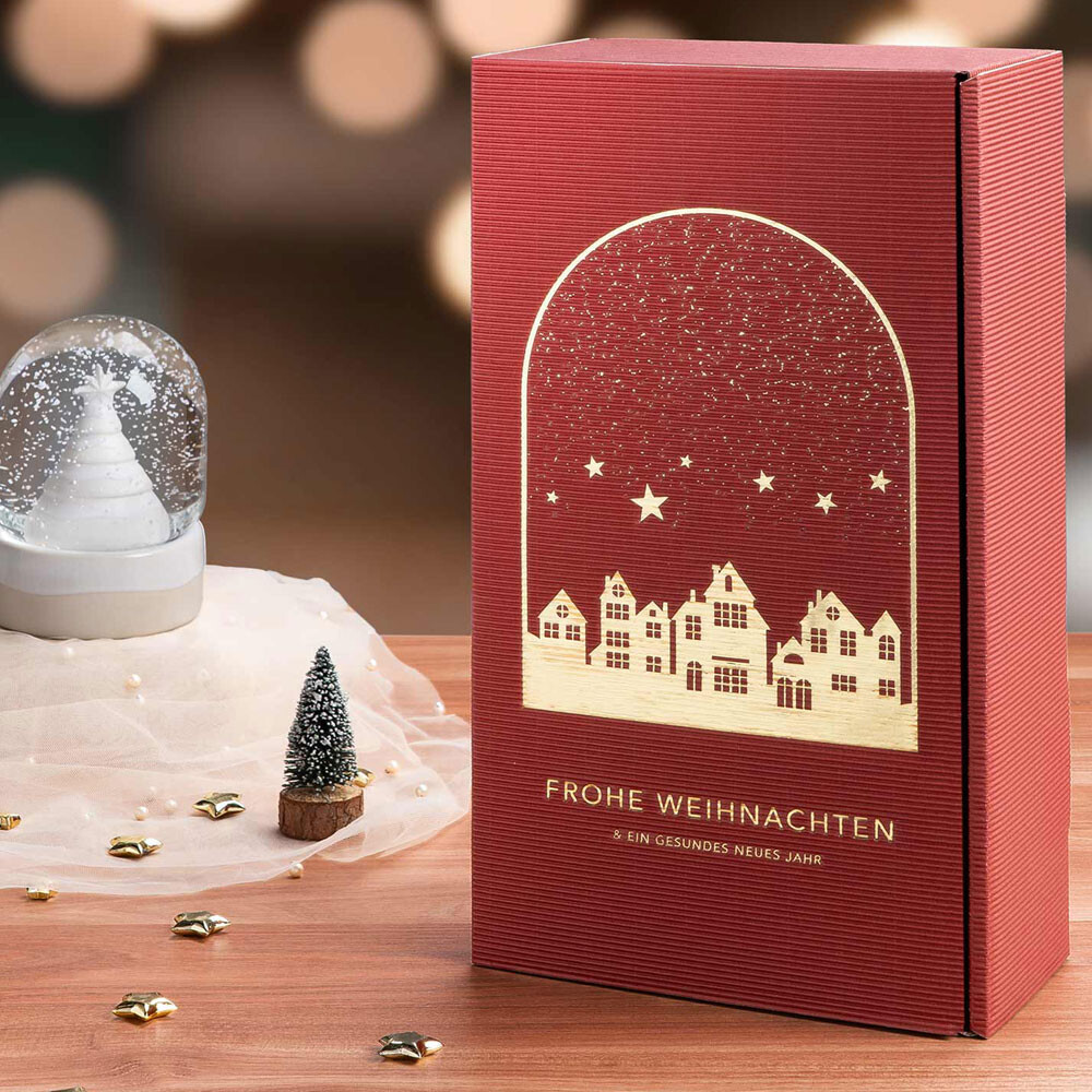 2er Weinkarton Winterleuchten 2er Weinkarton Winterleuchten