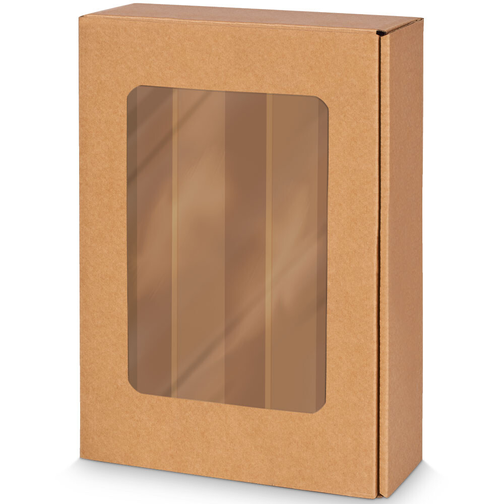 3er Weinkarton Passepartout Kraftpapier natur 3er Weinkarton Passepartout Kraftpapier natur
