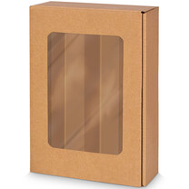 3er Weinkarton Passepartout Kraftpapier natur 3er Weinkarton Passepartout Kraftpapier natur