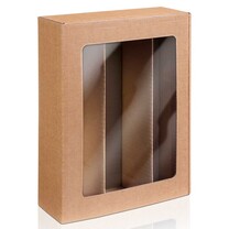 3er Weinkarton Passepartout natur 3er Weinkarton Passepartout natur