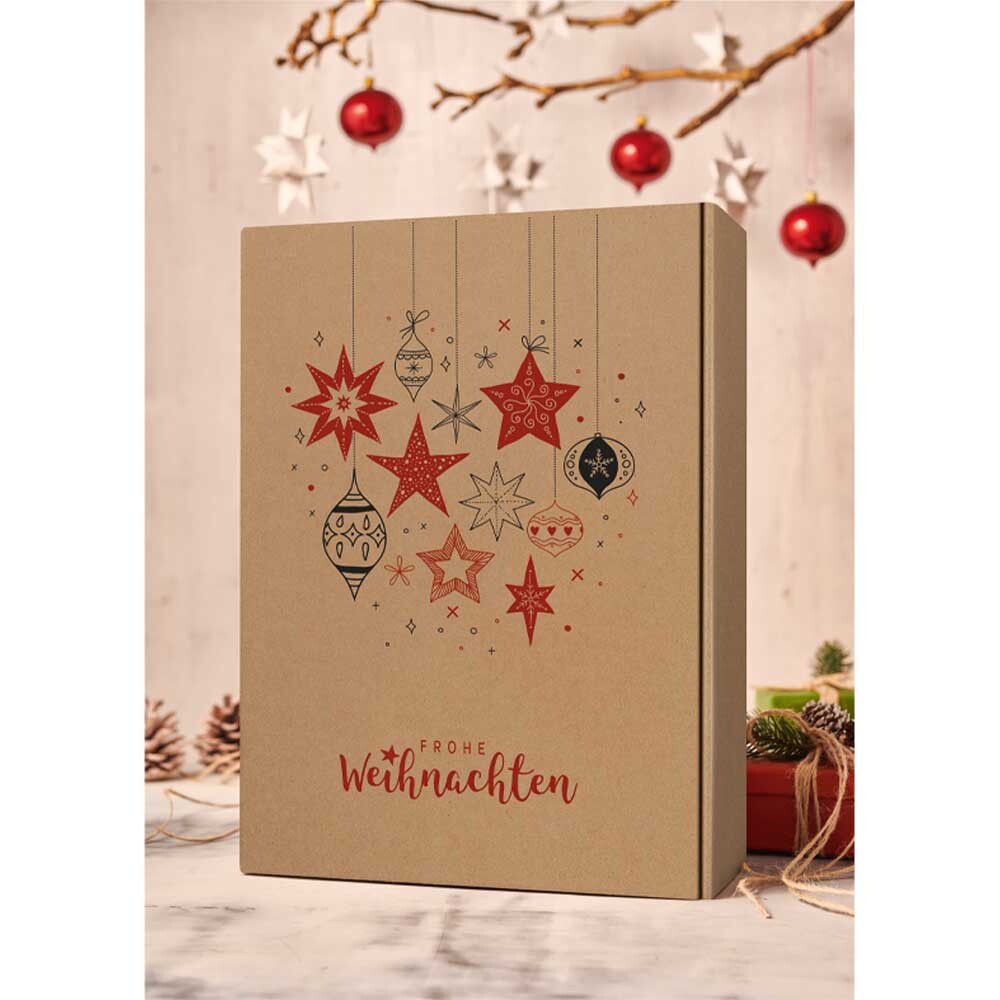3er Weinkarton Weihnachtsfest natur 3er Weinkarton Weihnachtsfest natur