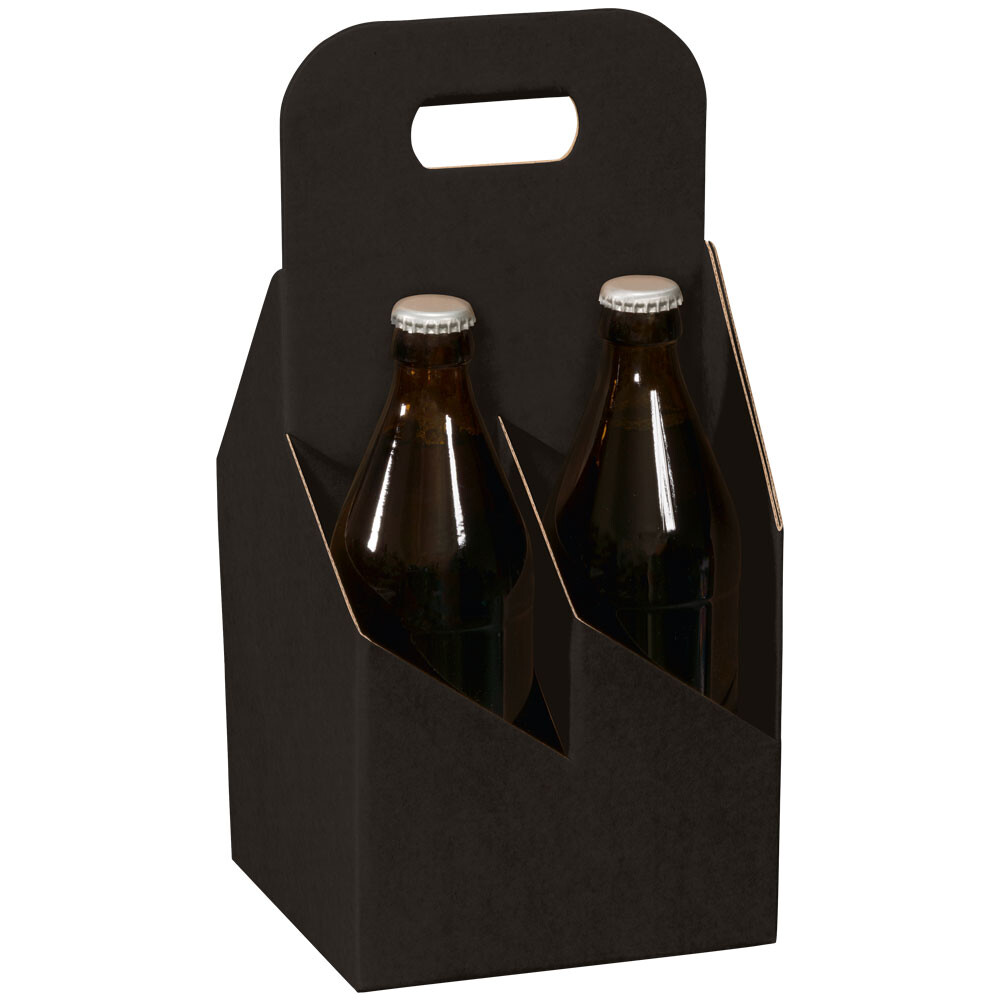4er Flaschenträger für Bier und Saft schwarz 4er Flaschenträger für Bier und Saft schwarz