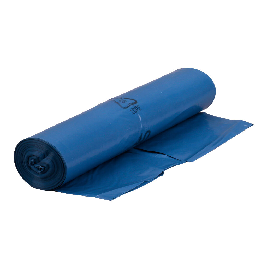 Abfallsäcke aus LDPE Premium Blau Recyclingzeichen