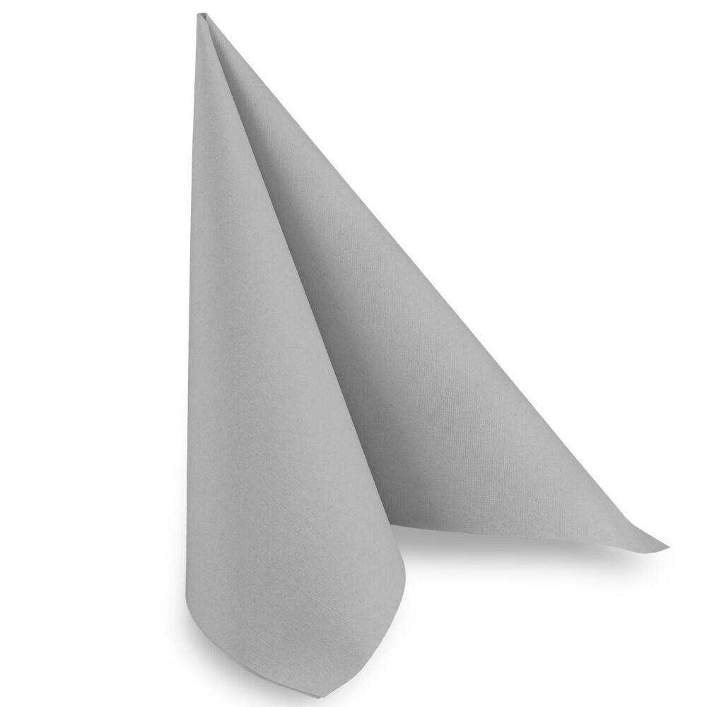 Airlaid Servietten 40 x 40 cm grau