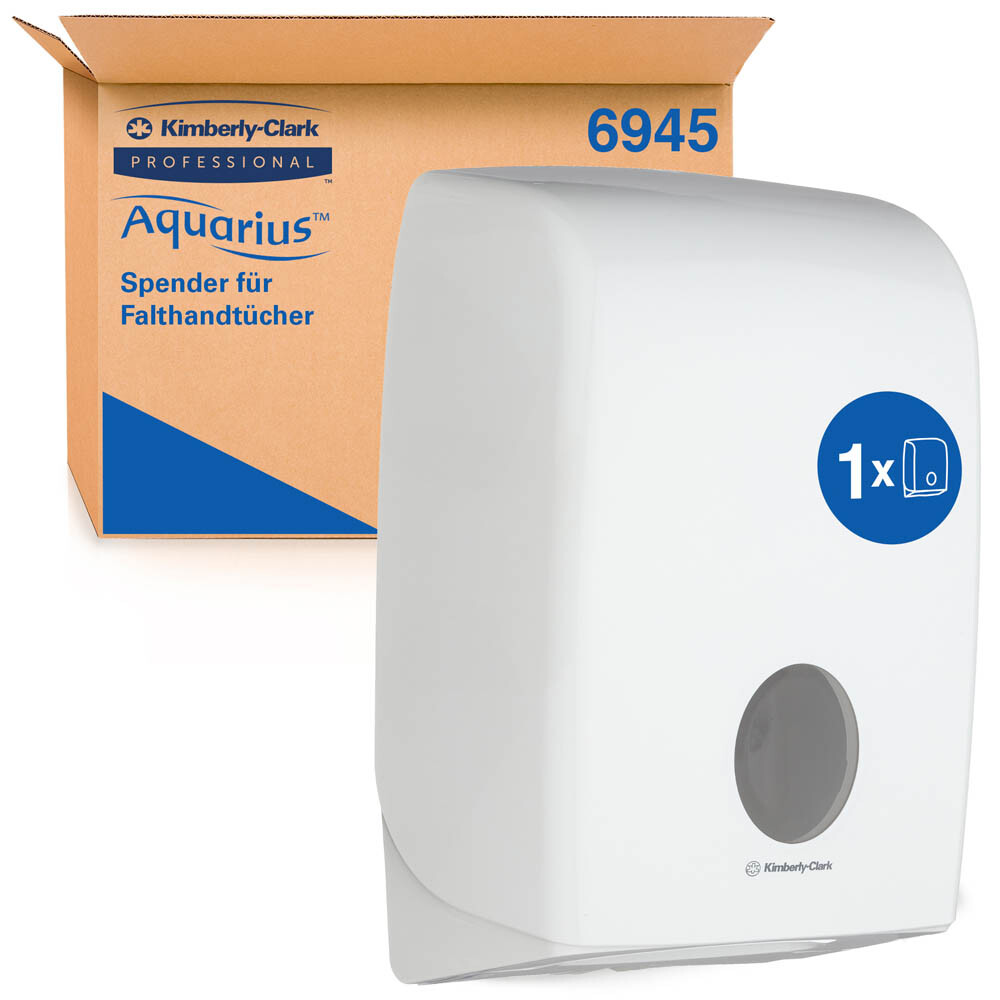 Aquarius Spender für Papierhandtücher 6945 weiß Aquarius Spender für Papierhandtücher 6945 weiß