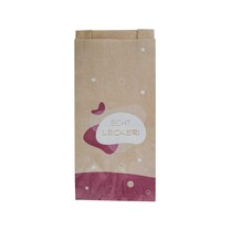 Bäckerfaltenbeutel braun echt lecker 12 + 5 x 24 cm Bäckerfaltenbeutel braun echt lecker 12 + 5 x 24 cm