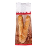 Bäckerfaltenbeutel - Genuss Pur, 17+5x35 cm Bäckerfaltenbeutel - Genuss Pur, 17+5x35 cm