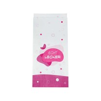 Bäckerfaltenbeutel weiß echt lecker 12 - 5 x 23 cm Bäckerfaltenbeutel weiß echt lecker 12 - 5 x 23 cm
