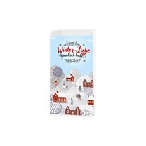 Bäckerfaltenbeutel Winter-Liebe 12 5 x 28 cm Bäckerfaltenbeutel Winter-Liebe 12 5 x 28 cm