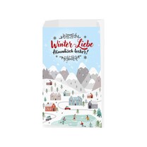 Bäckerfaltenbeutel Winter-Liebe 20 7 x 32 cm Bäckerfaltenbeutel Winter-Liebe 20 7 x 32 cm