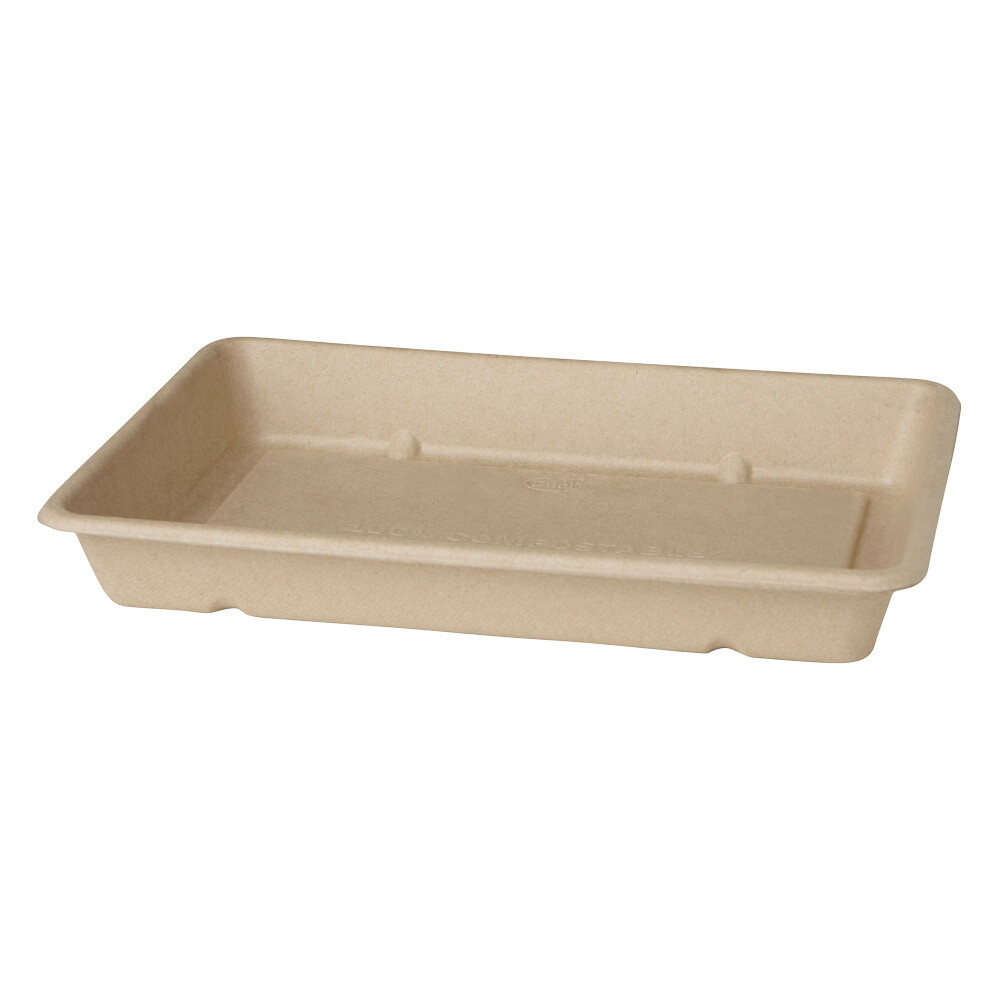 Bagasse - Schalen eckig Braun 850 ml