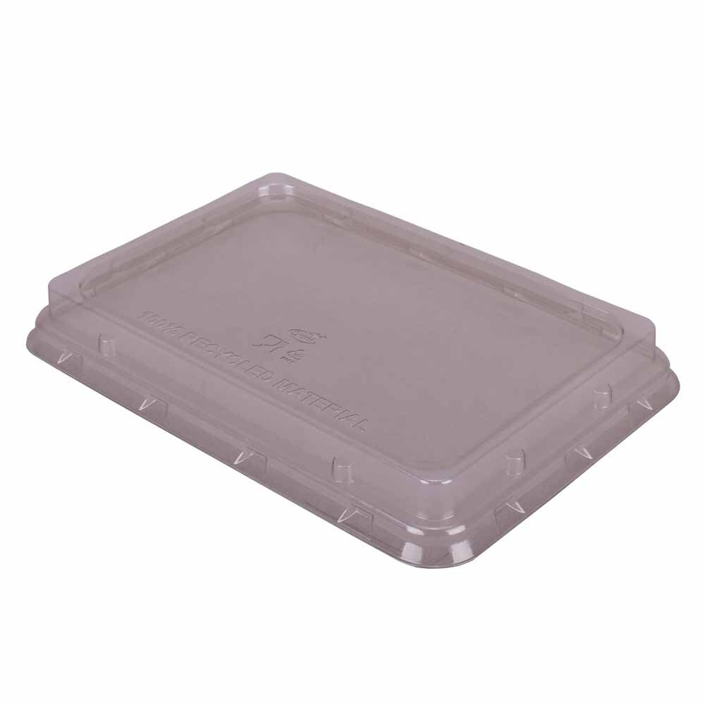 Bagasse - Schalen eckig Deckel 239 x 165 x 28 mm