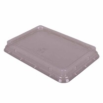 Bagasse - Schalen eckig Deckel 239 x 165 x 28 mm