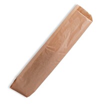 Baguette-Beutel braun unbedruckt Breite 12 Falte 5 Höhe 58 cm - 40 g qm Baguette-Beutel braun unbedruckt Breite 12 Falte 5 Höhe 58 cm - 40 g qm
