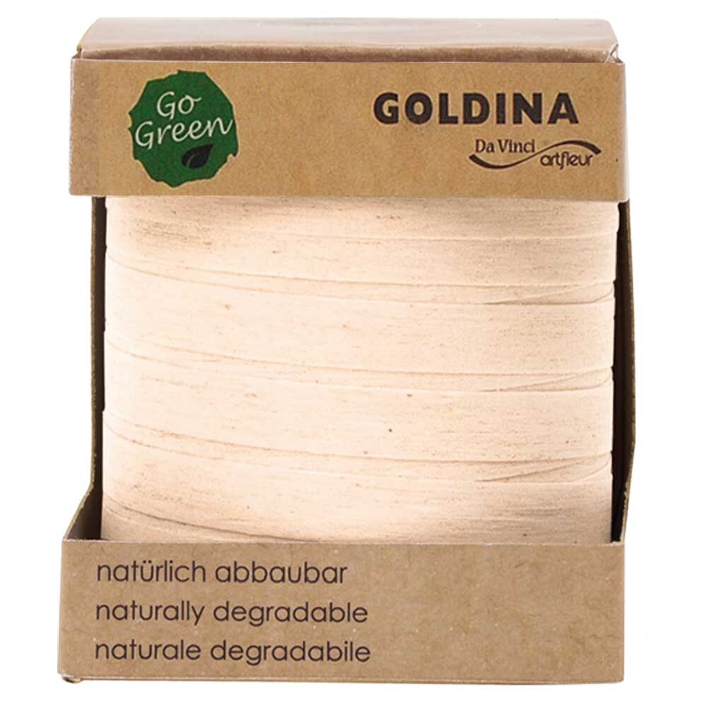 Baumwoll - Ringelband creme 10 mm
