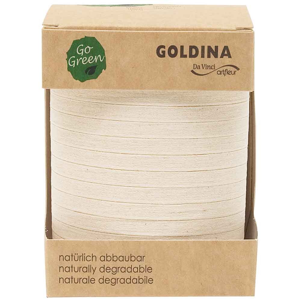 Baumwoll - Ringelband creme 5 mm