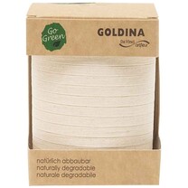 Baumwoll - Ringelband creme 5 mm Baumwoll - Ringelband creme 5 mm