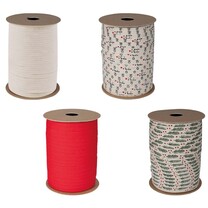 Baumroll Ringelband mit Pappspule Baumroll Ringelband mit Pappspule