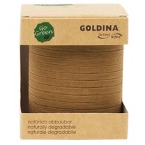 Baumwoll - Ringelband Naturfarben 5 mm