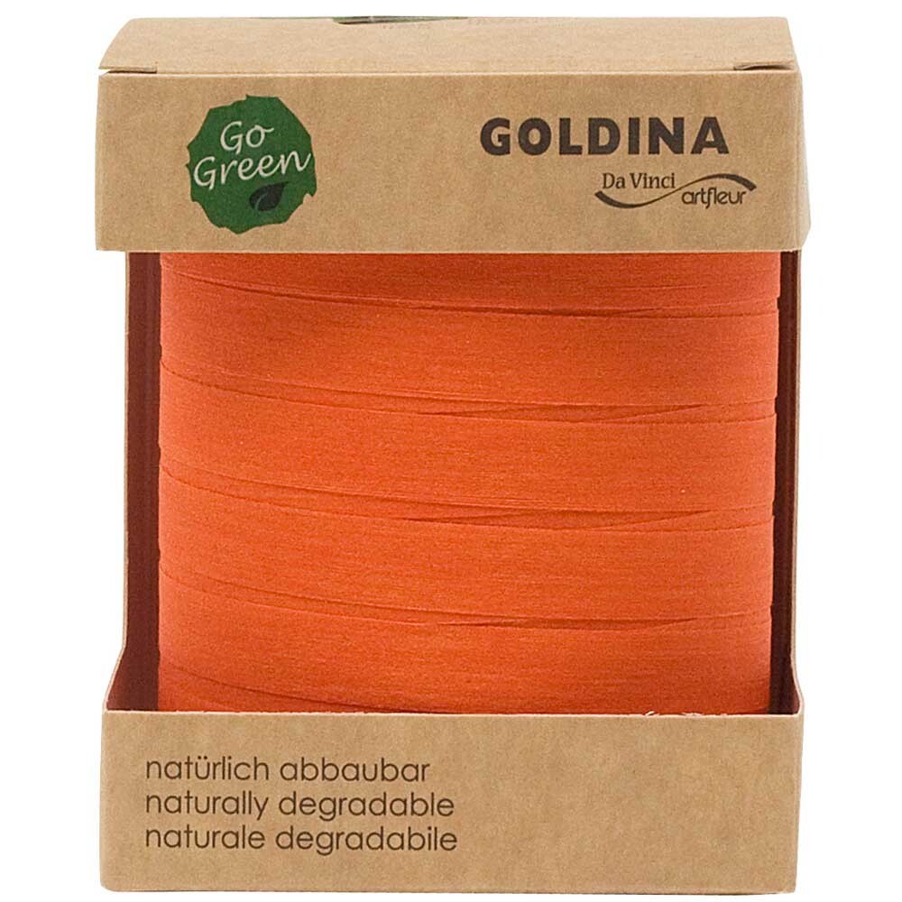 Baumwoll - Ringelband orange 10 mm
