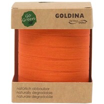 Baumwoll - Ringelband orange 10 mm