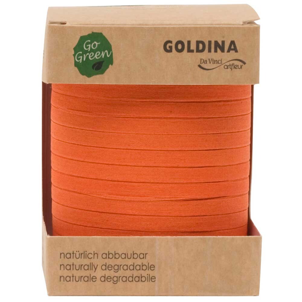 Baumwoll - Ringelband orange 5 mm Baumwoll - Ringelband orange 5 mm