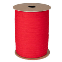 Baumwoll Ringelband rot mit Pappspule Baumwoll Ringelband rot mit Pappspule