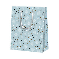 BB Geschenk-Tragetaschen matt Schneeflocken-Sterne BB Geschenk-Tragetaschen matt Schneeflocken-Sterne