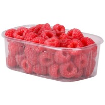 Beerenschalen aus Kunststoff 250 g Füllgewicht transparent