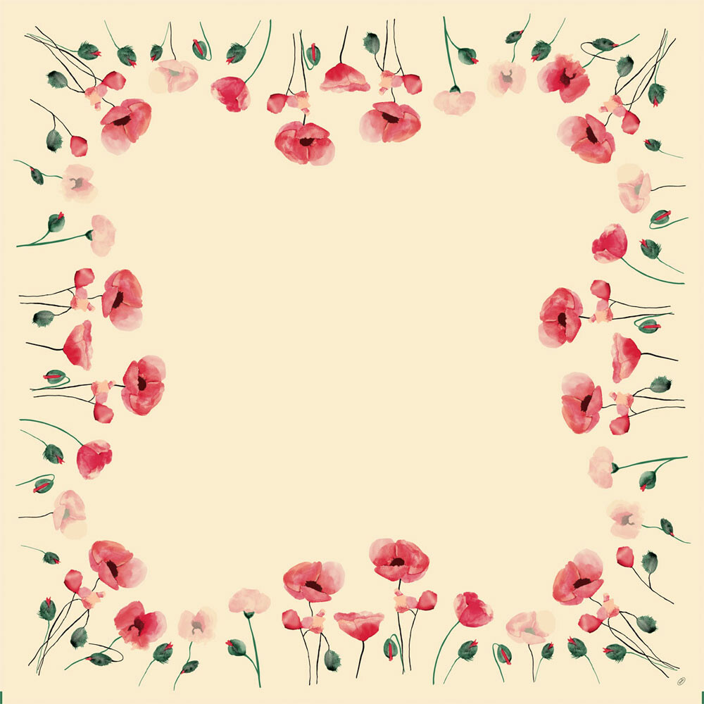 Bio Dunicel Mitteldecken 84 x 84 cm Motiv 20er Pack Poppy Charm Bio Dunicel Mitteldecken 84 x 84 cm Motiv 20er Pack Poppy Charm