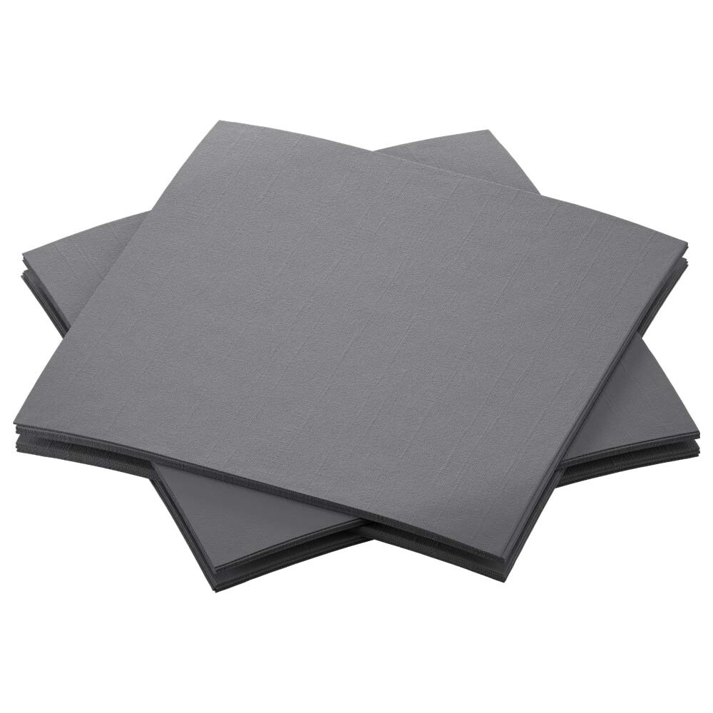 Bio Dunisoft-Servietten - 20 x 20 cm granite grey Bio Dunisoft-Servietten - 20 x 20 cm granite grey