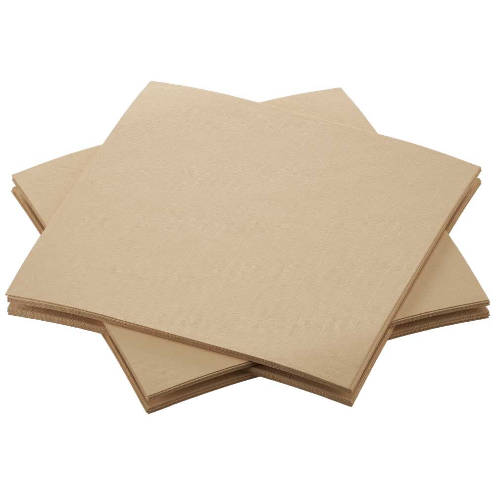 Bio Dunisoft-Servietten - 20 x 20 cm natural brown Bio Dunisoft-Servietten - 20 x 20 cm natural brown