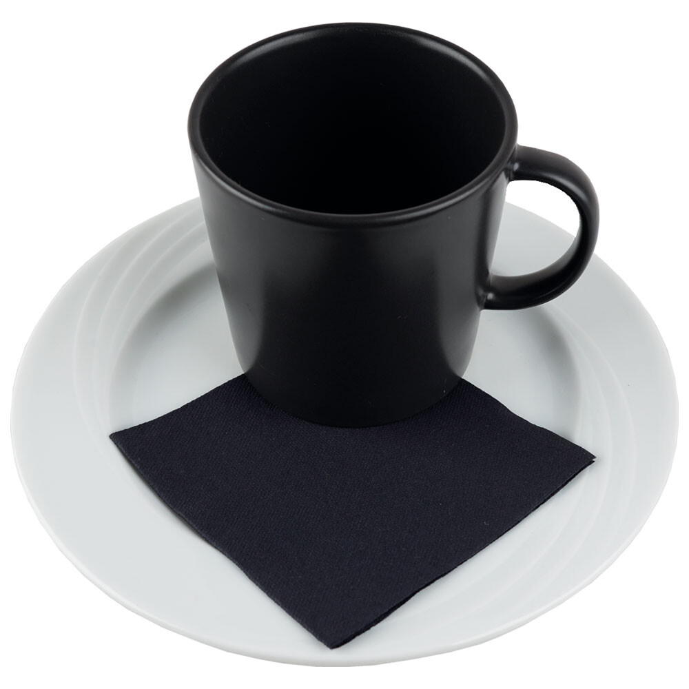Bio Dunisoft-Servietten - 20 x 20 cm schwarz Bio Dunisoft-Servietten - 20 x 20 cm schwarz