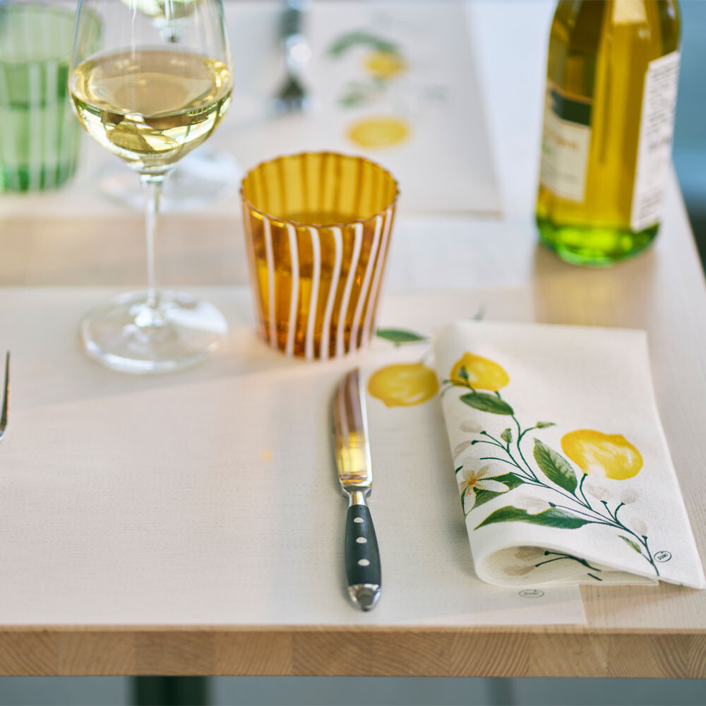 Bio Dunisoft-Servietten - 40 x 40 cm 14 Falz Lemon Fiesta Bio Dunisoft-Servietten - 40 x 40 cm 14 Falz Lemon Fiesta