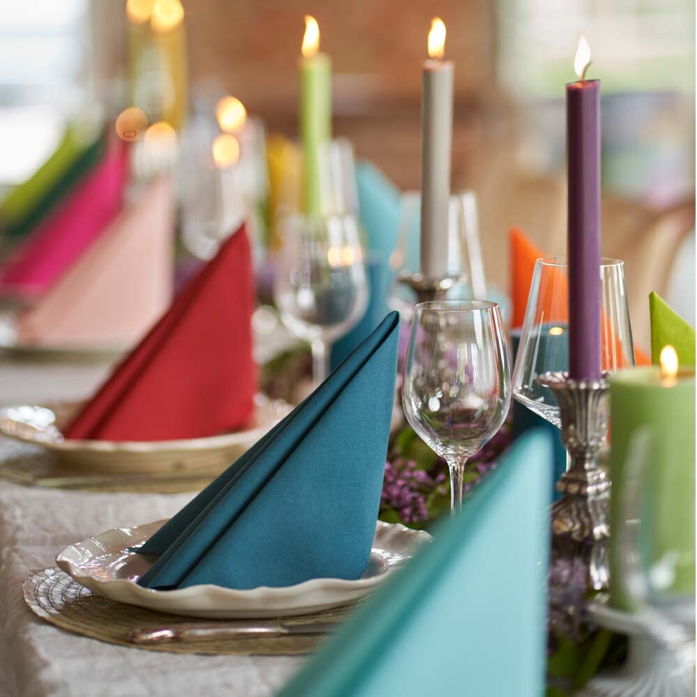 Bio Dunisoft-Servietten - 40 x 40 cm 1-4 Falz ocean teal Bio Dunisoft-Servietten - 40 x 40 cm 1-4 Falz ocean teal