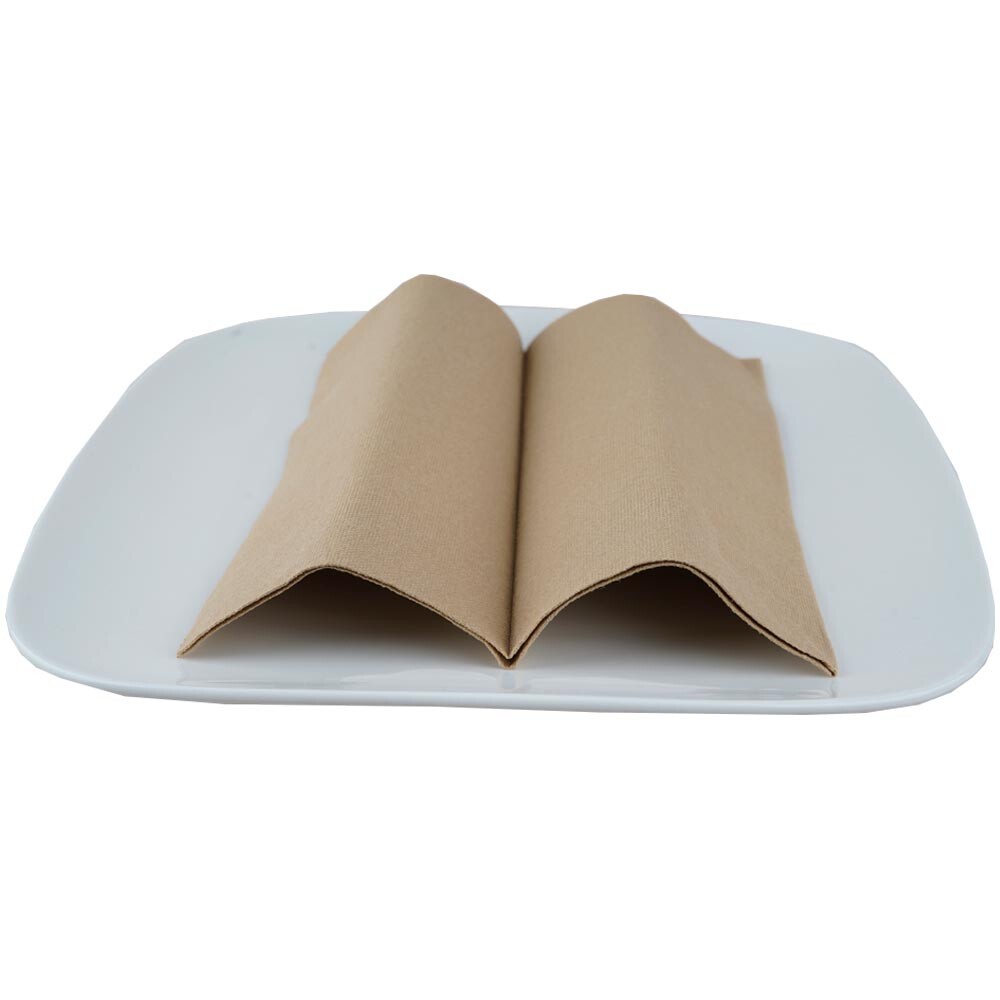 Bio Dunisoft-Servietten - 40 x 40 cm natural brown Bio Dunisoft-Servietten - 40 x 40 cm natural brown
