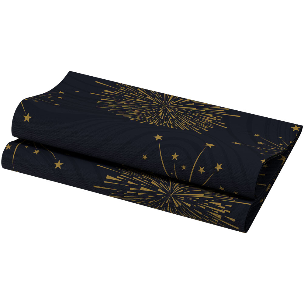 Bio Dunisoft-Servietten Sparkly Black Bio Dunisoft-Servietten Sparkly Black