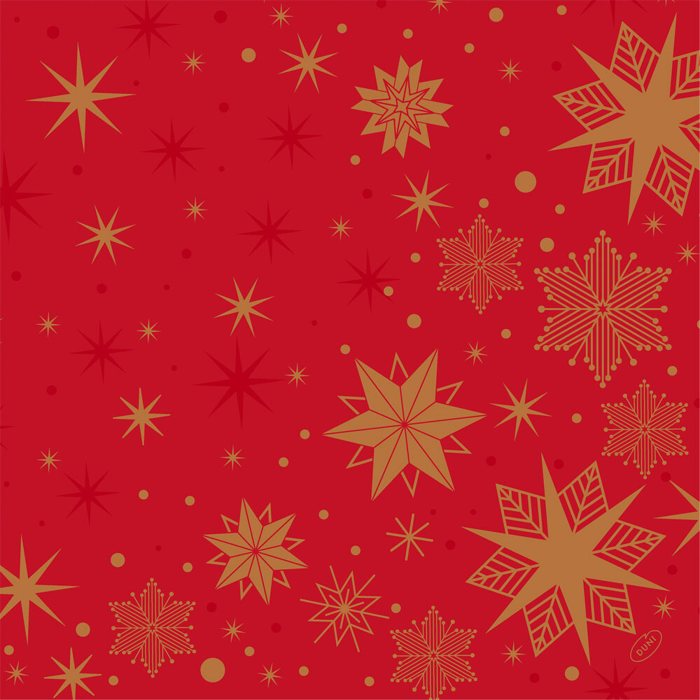 Bio Dunisoft-Servietten Stargazing Red Bio Dunisoft-Servietten Stargazing Red