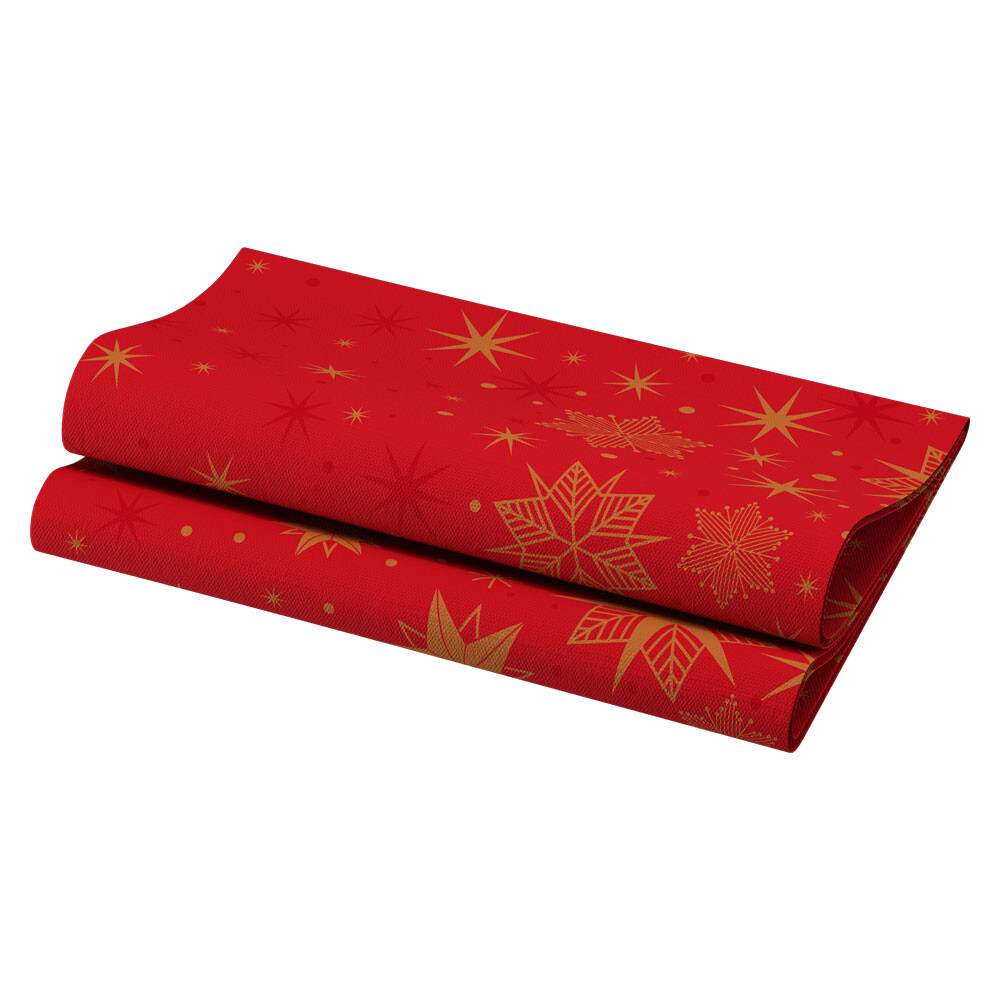 Bio Dunisoft-Servietten Stargazing Red Bio Dunisoft-Servietten Stargazing Red