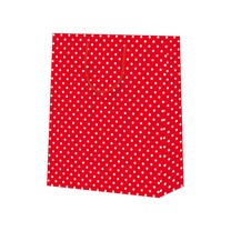 Boxbeutel Tragetaschen Punkte matt rot Boxbeutel Tragetaschen Punkte matt rot