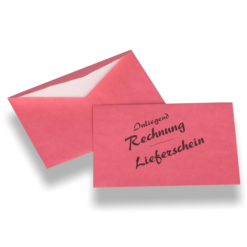 Briefhüllen rot mit Aufdruck Briefhüllen rot mit Aufdruck