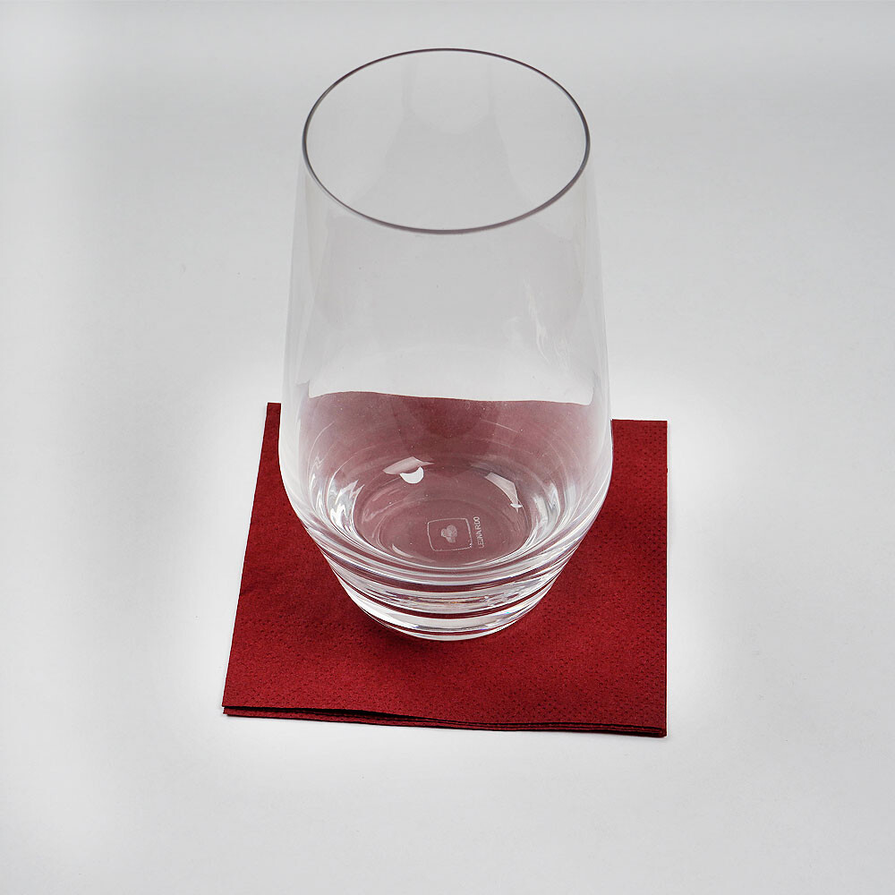 Cocktailservietten 24 x 24 cm 2-lagig bordeaux Cocktailservietten 24 x 24 cm 2-lagig bordeaux