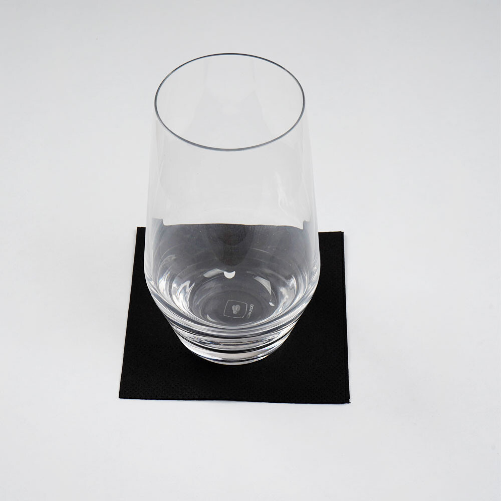 Cocktailservietten 24 x 24 cm 2-lagig schwarz Cocktailservietten 24 x 24 cm 2-lagig schwarz