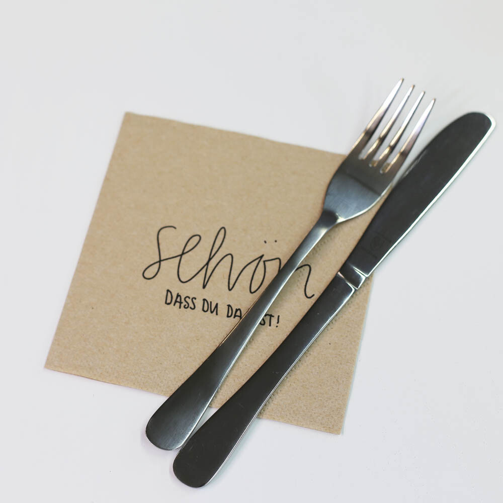 20 Cocktail Servietten Marienkäfer Motiv - Nachhaltig 24x24cm Tischdeko