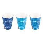Coffee To Go Becher "mmmhh...", Blautöne, 300ml