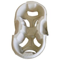 Cup Carrier aus Papierfaser für 2 Becher Cup Carrier aus Papierfaser für 2 Becher