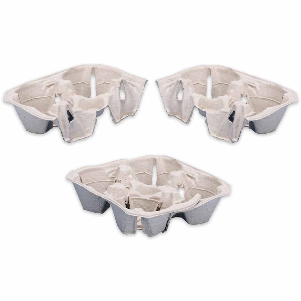 Cup Carrier aus Papierfaser für 2 bis 4 Becher Cup Carrier aus Papierfaser für 2 bis 4 Becher