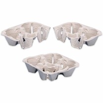 Cup Carrier aus Papierfaser für 2 bis 4 Becher Cup Carrier aus Papierfaser für 2 bis 4 Becher